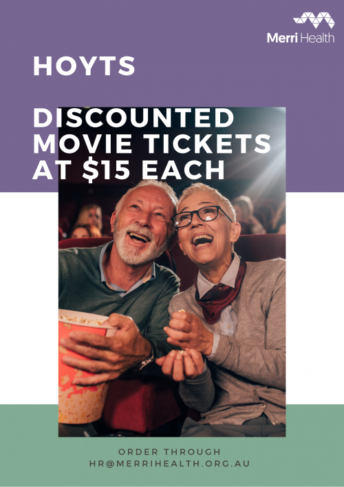 HOYTS discounted movie tickets at 15 each