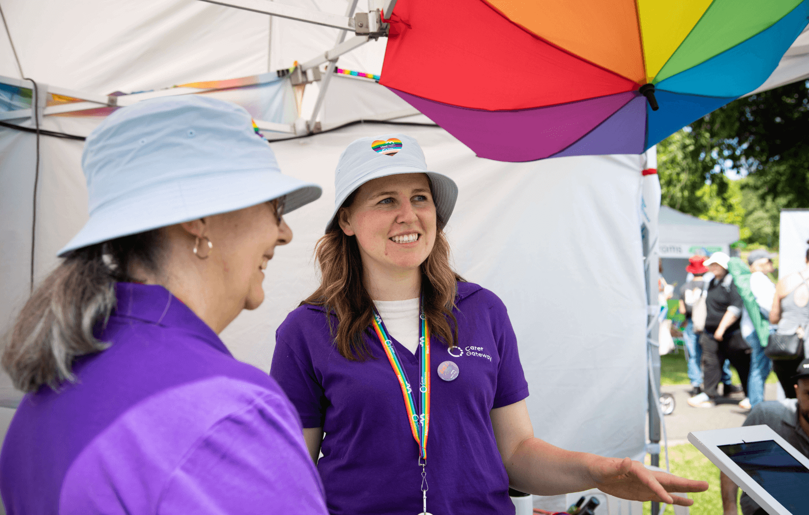 Carer Gateway and Merri Health Midsumma stall