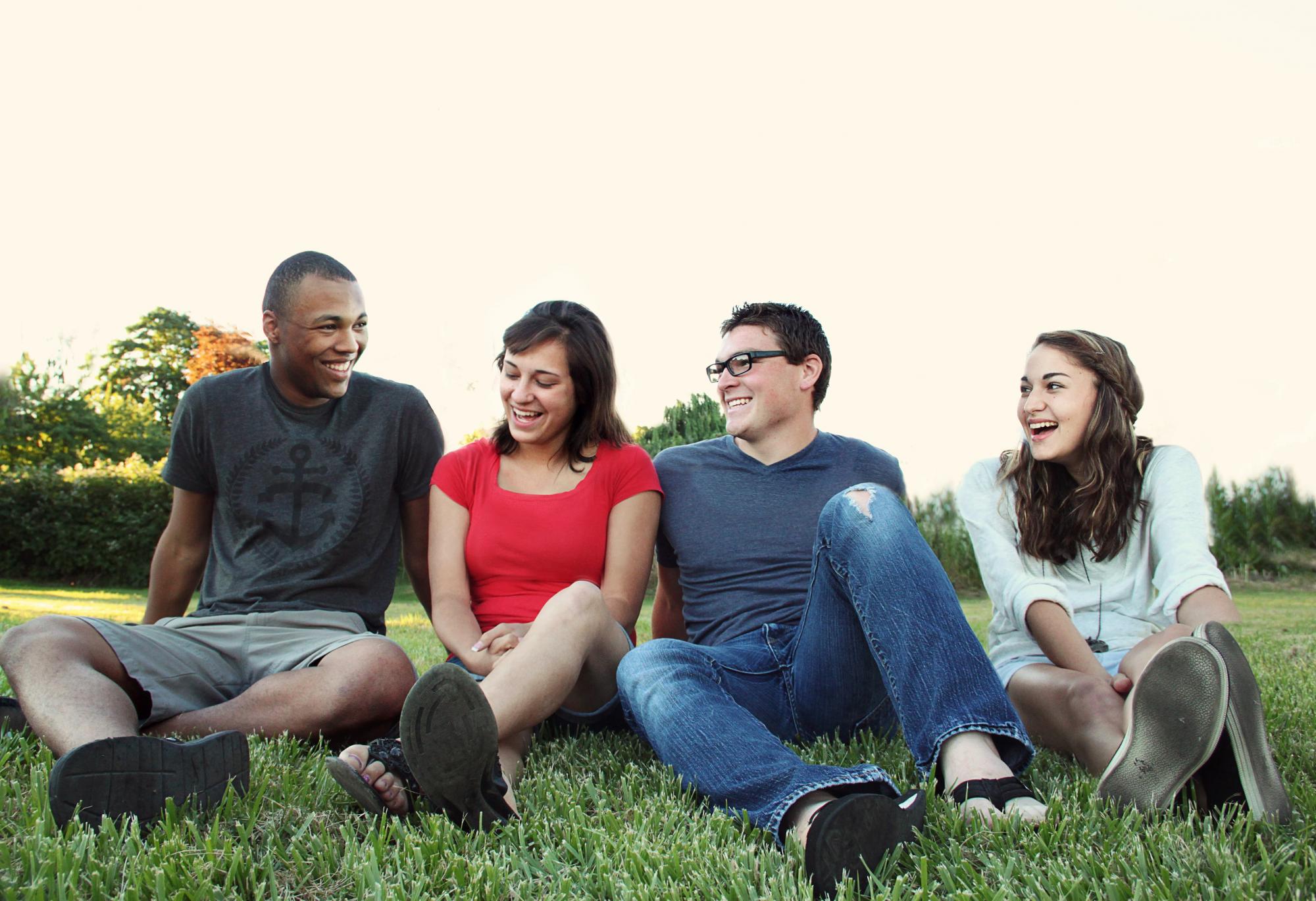 Group young people